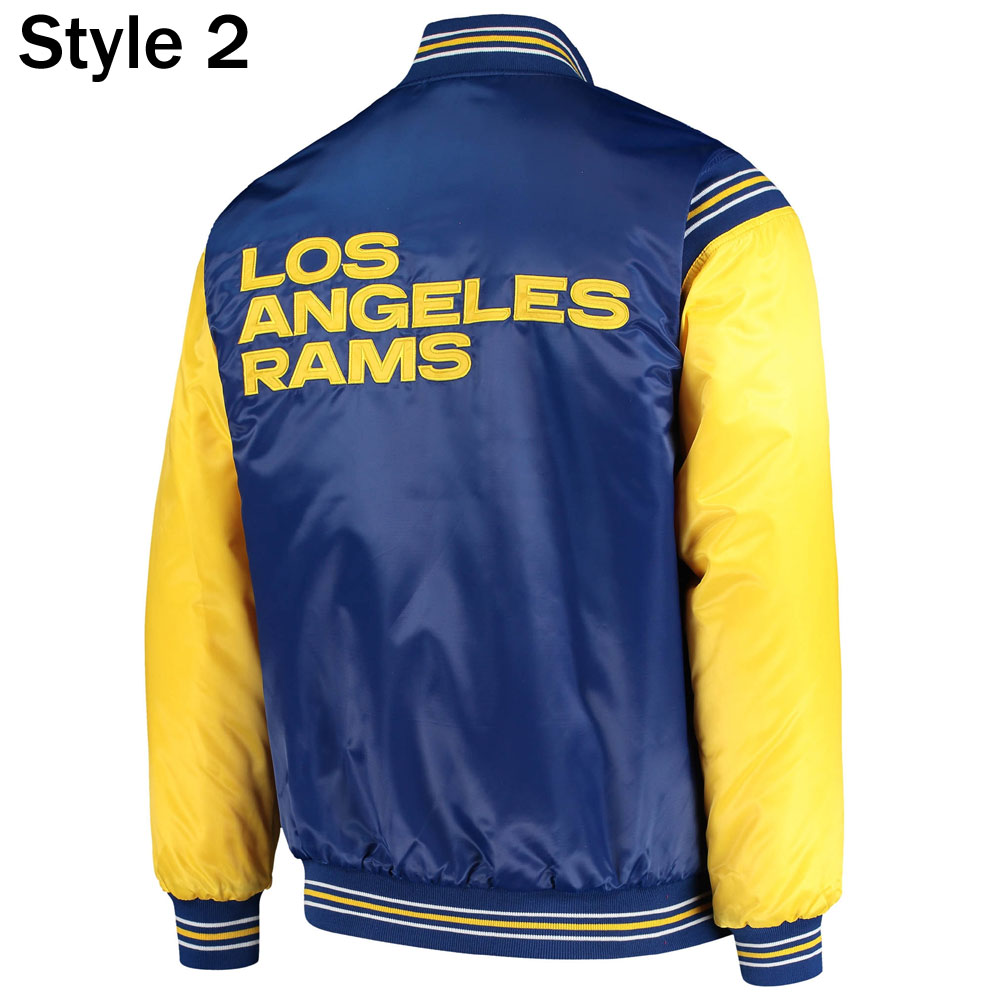 LA Rams Blue and Yellow Jacket - Image 5