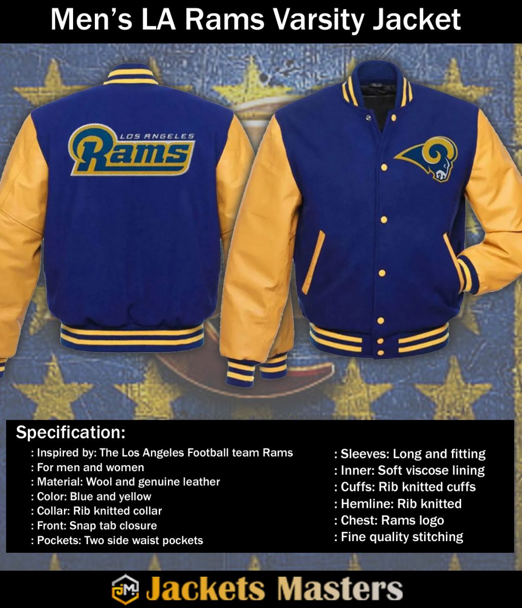 LA Rams Varsity Jacket - Image 5