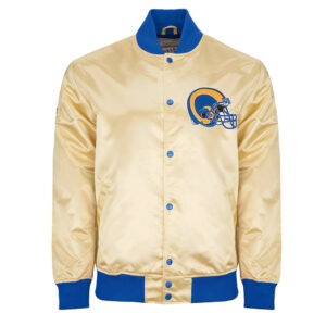 LA Rams Lightweight Gold Satin Jacket