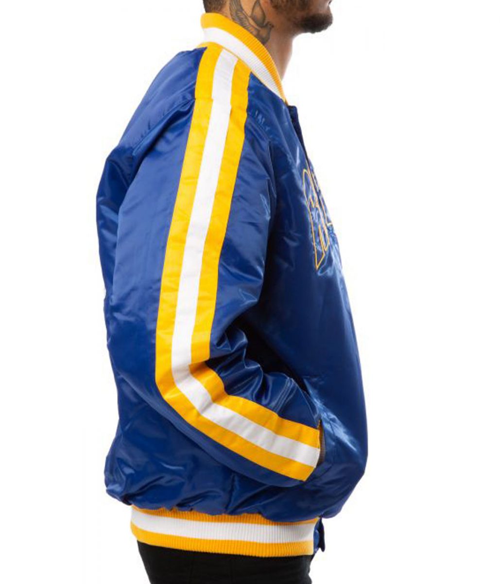 Rams LA Satin Blue Jacket - Image 4