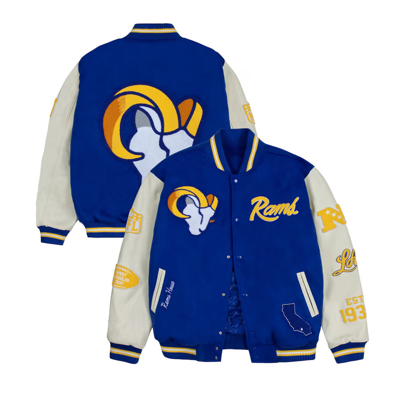 Los Angeles Rams House Letterman Jacket - Image 3