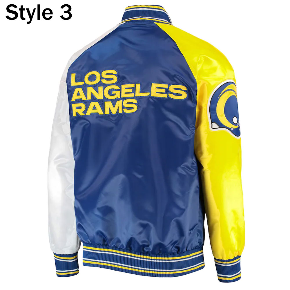 LA Rams Blue and Yellow Jacket - Image 6