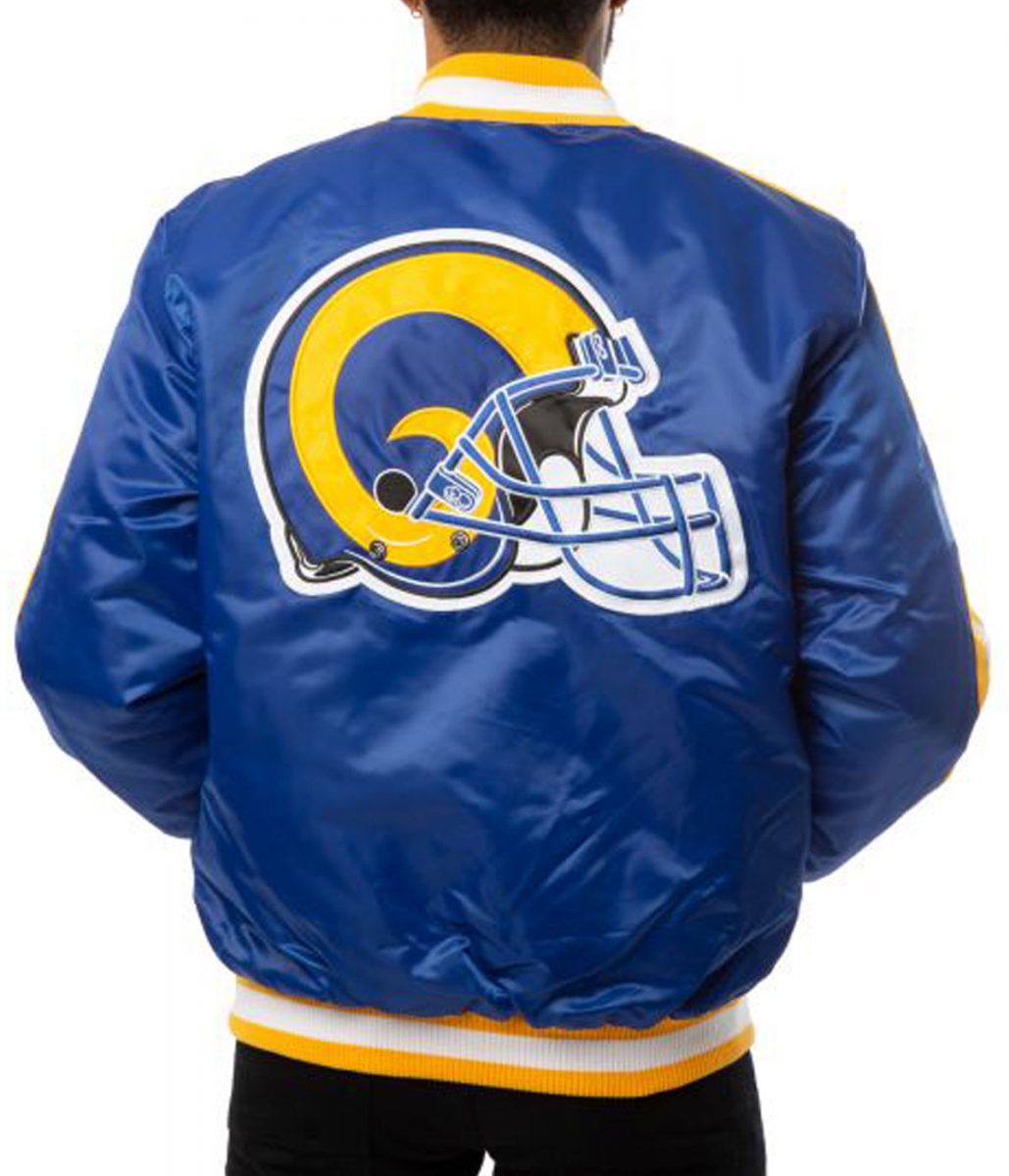 Rams LA Satin Blue Jacket - Image 2
