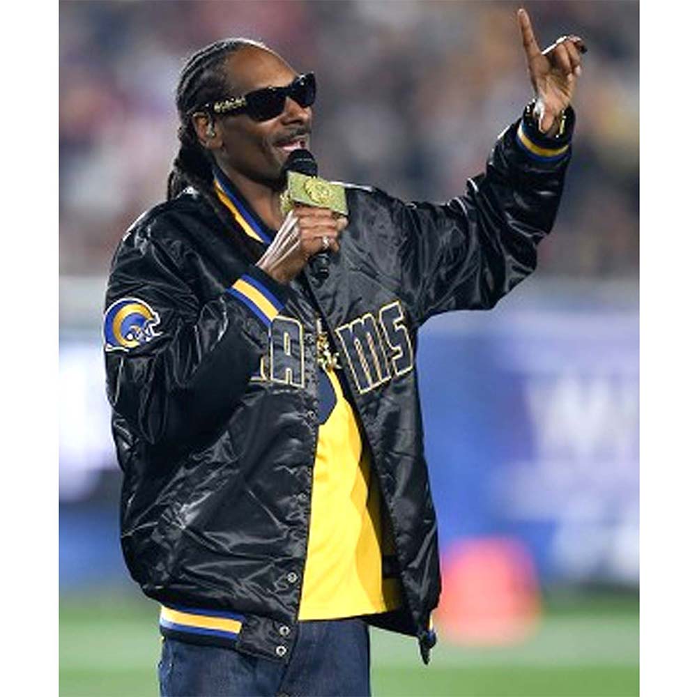 Los Angeles Rams Snoop Dogg Bomber Black Jacket - Image 8