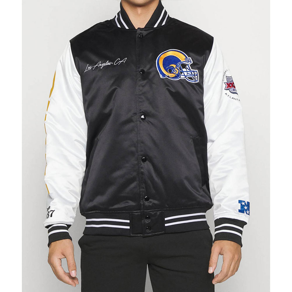 Los Angeles Rams Team Origins Training Satin Jacket