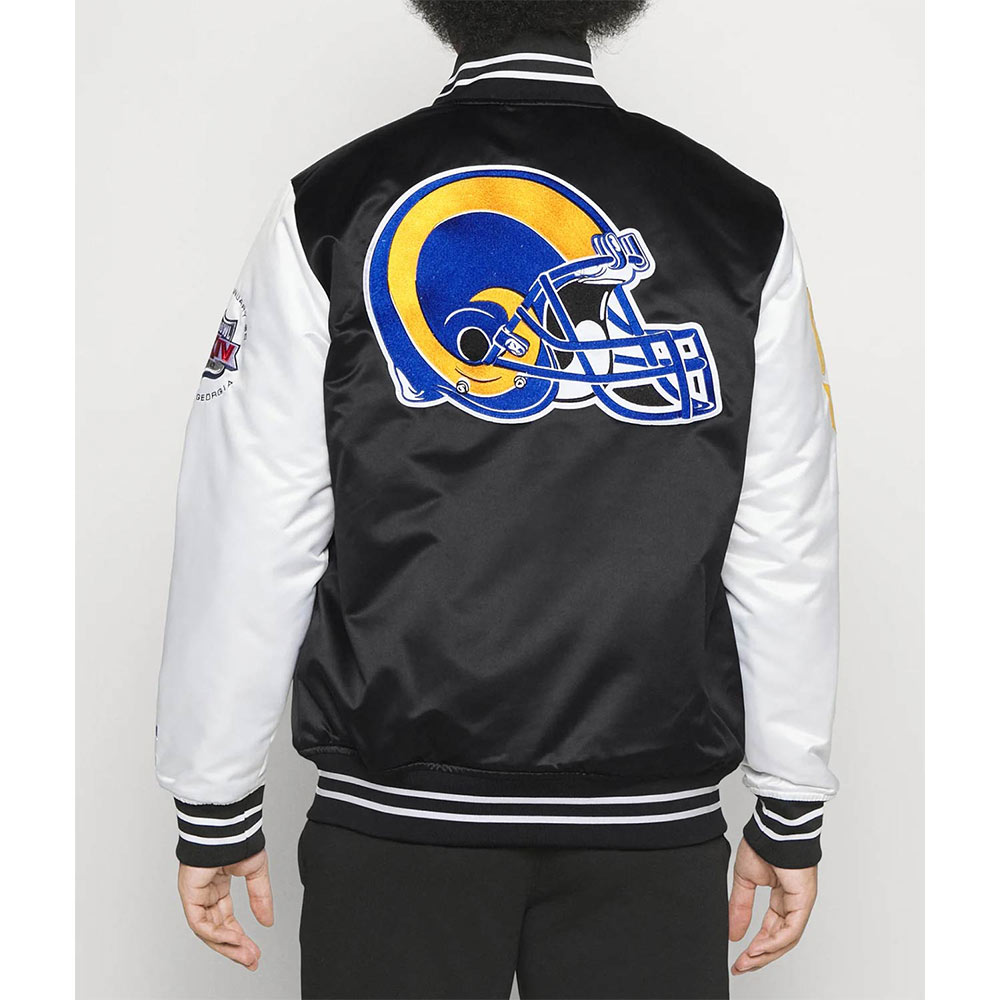 Los Angeles Rams Team Origins Training Satin Jacket - Image 2