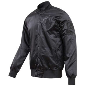 Los Angeles Rams Triple Black Satin Jacket