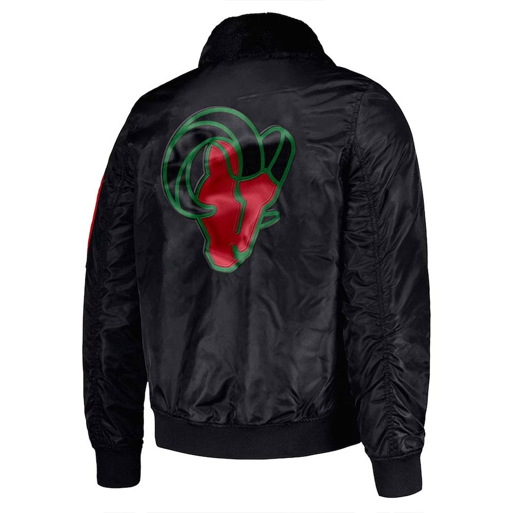 Los Angeles Rams Ty Mopkins Black Jacket - Image 2