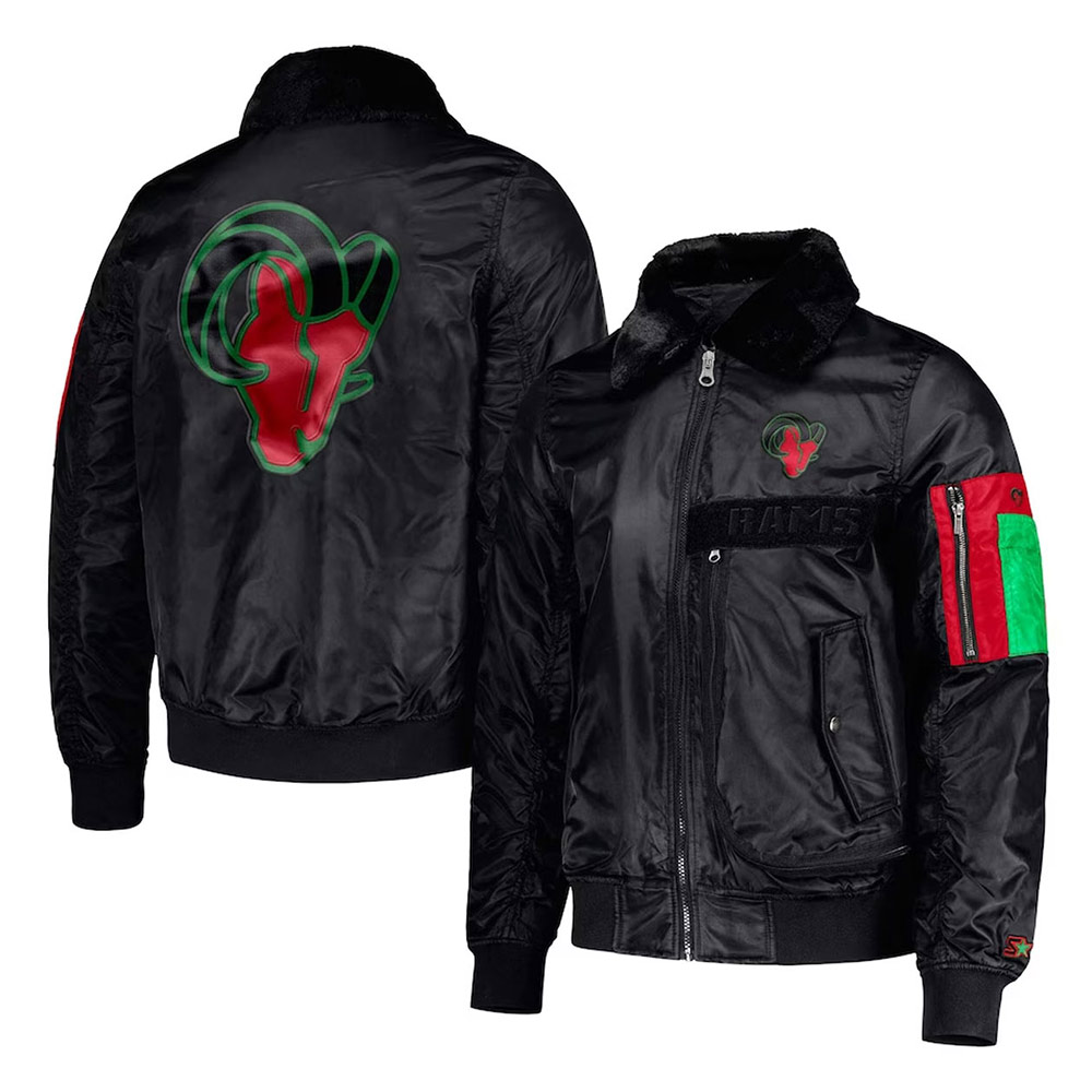 Los Angeles Rams Ty Mopkins Black Jacket - Image 5