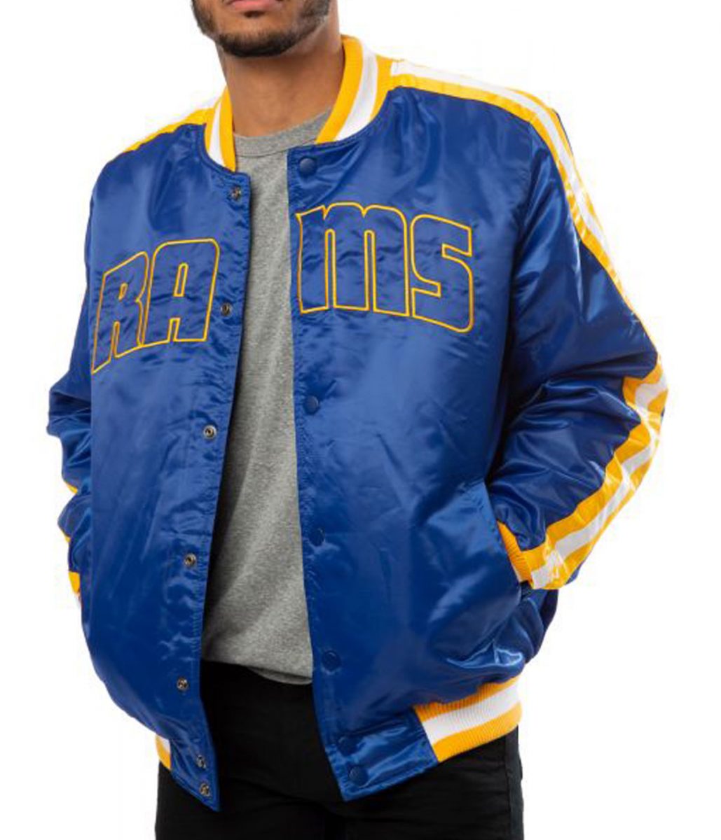Rams LA Satin Blue Jacket
