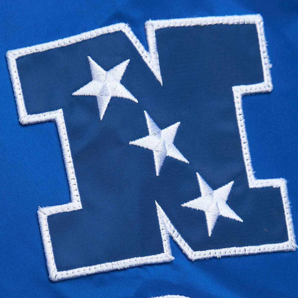 LA Rams Vintage Logo Royal Lightweight Satin Jacket - Image 4