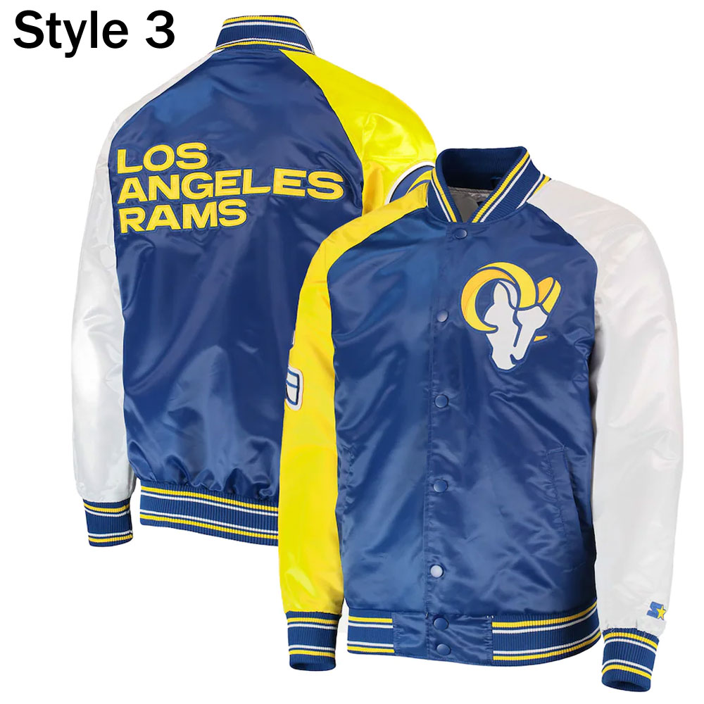 LA Rams Blue and Yellow Jacket - Image 9