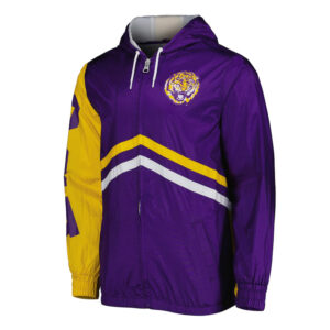 LSU Tigers Undeniable Purple Full-Zip Windbreaker Jacket
