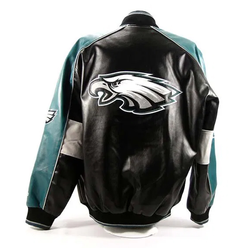 Shooter Mark Wahlberg Philadelphia Eagles Leather Jacket - Image 3