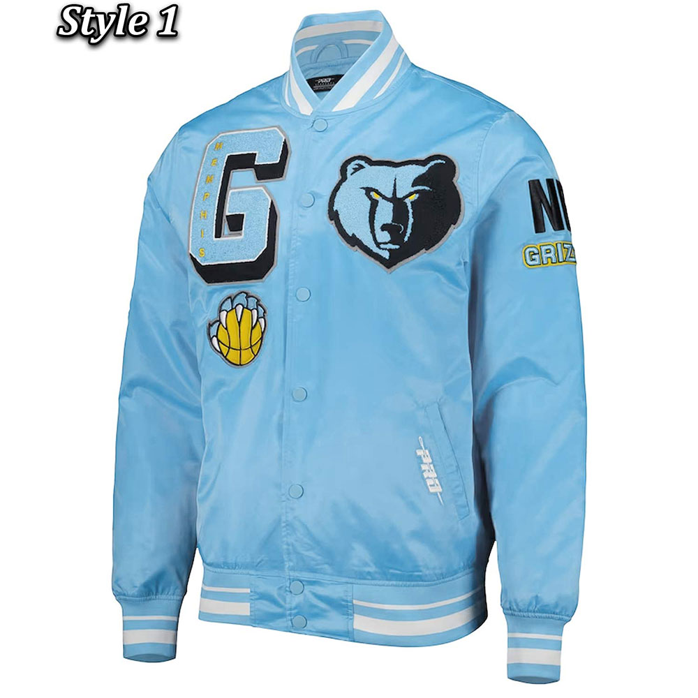 Memphis Grizzlies Mash Up Capsule Blue Jacket - Image 5