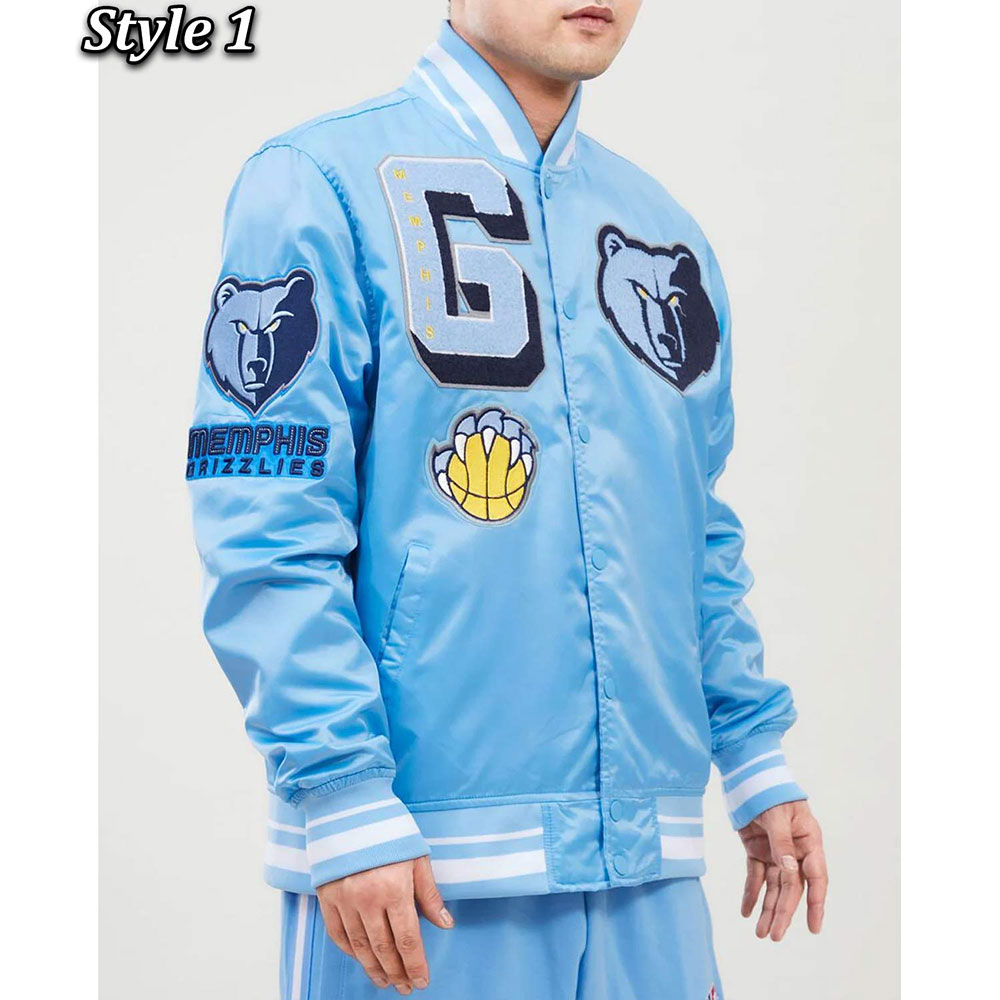 Memphis Grizzlies Mash Up Capsule Blue Jacket - Image 7