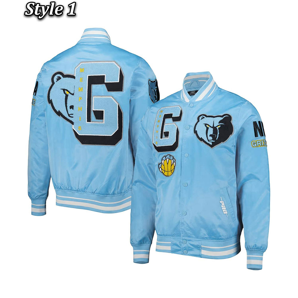 Memphis Grizzlies Mash Up Capsule Blue Jacket - Image 11