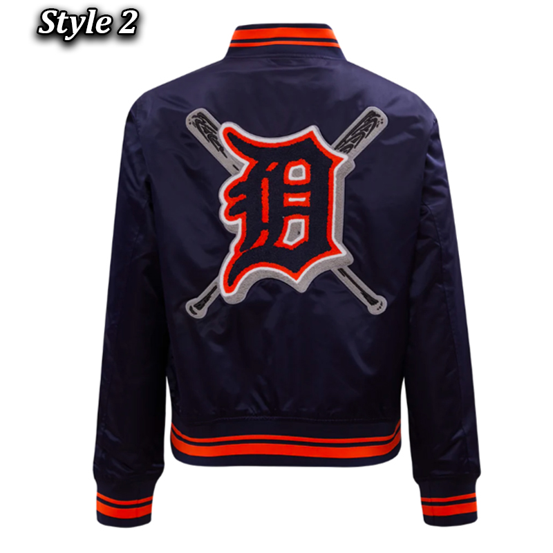 Detroit Tigers Mashup Classic Rib Satin Jacket - Image 4