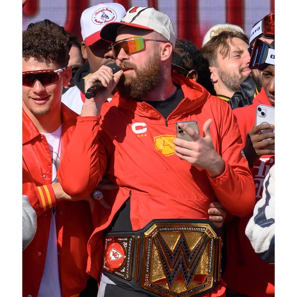 Travis Kelce Super Bowl LVIII Victory Parade Hoodie - Image 6