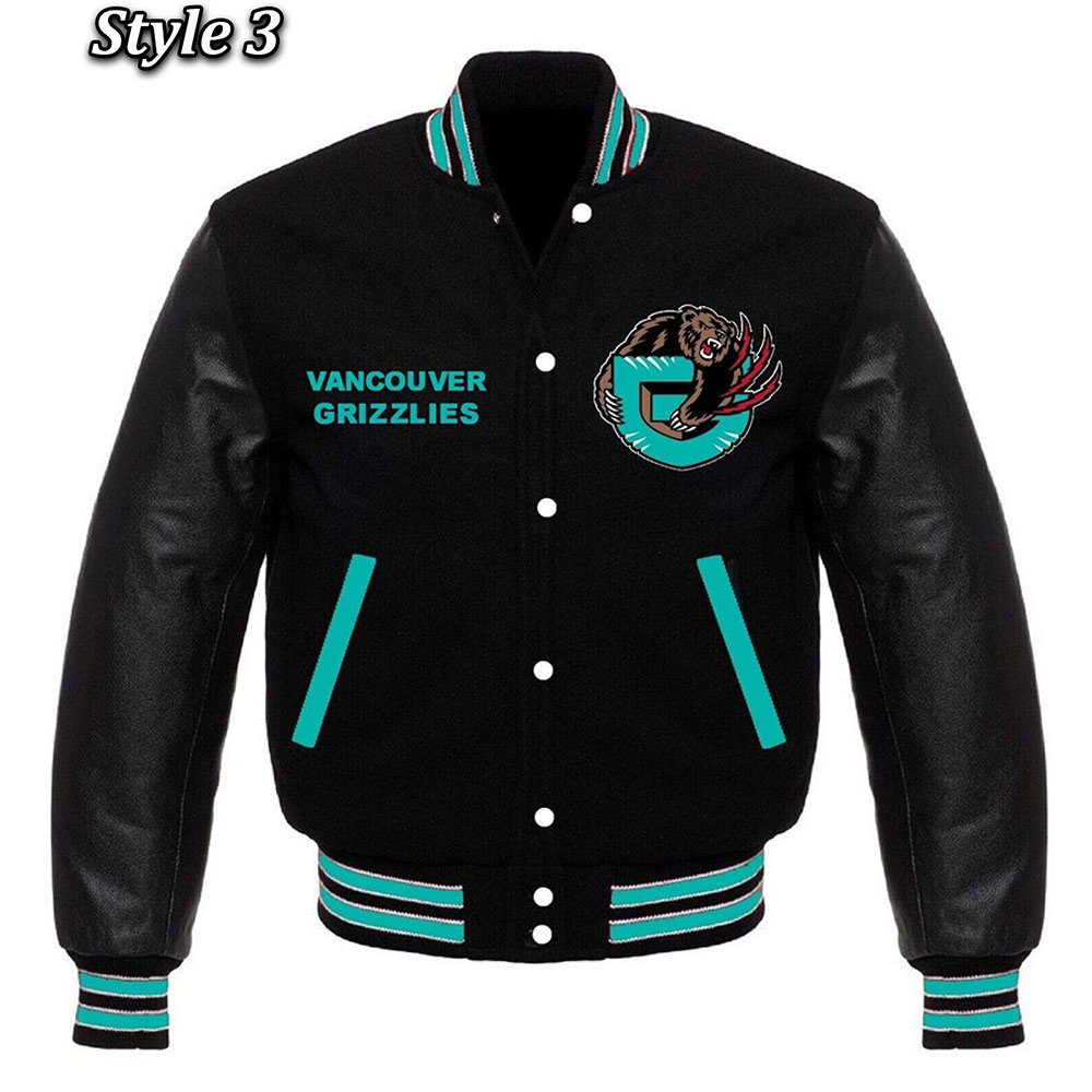 Memphis Grizzlies Black Varsity Jacket - Image 3
