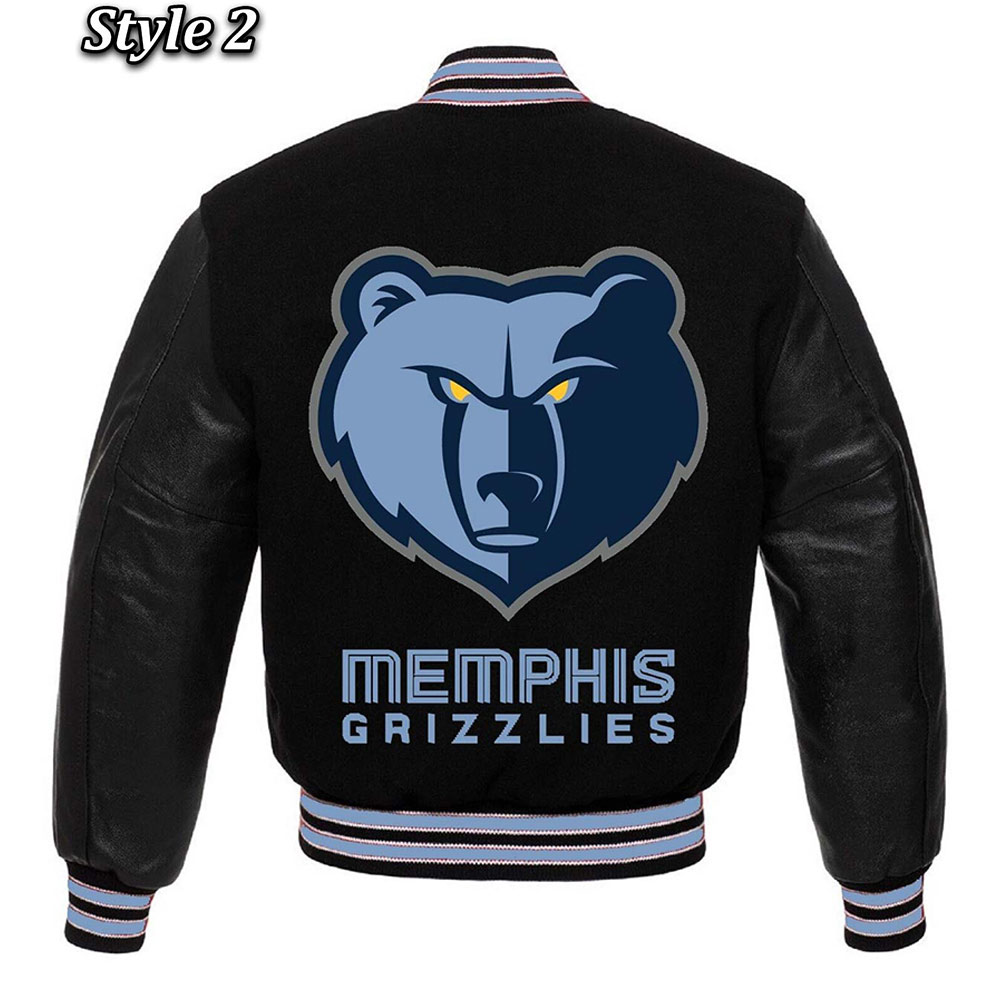 Memphis Grizzlies Black Varsity Jacket - Image 7