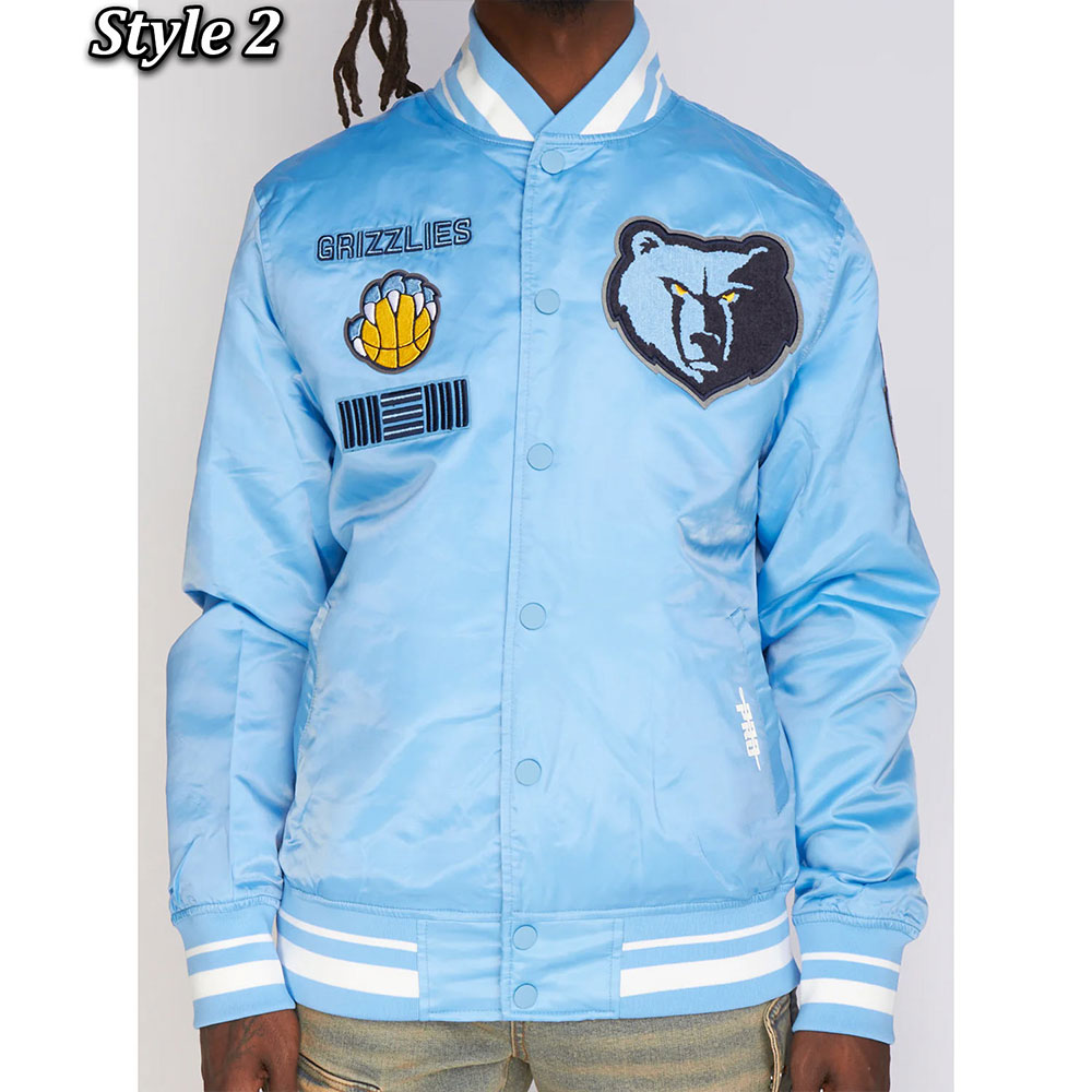 Memphis Grizzlies Mash Up Capsule Blue Jacket - Image 2