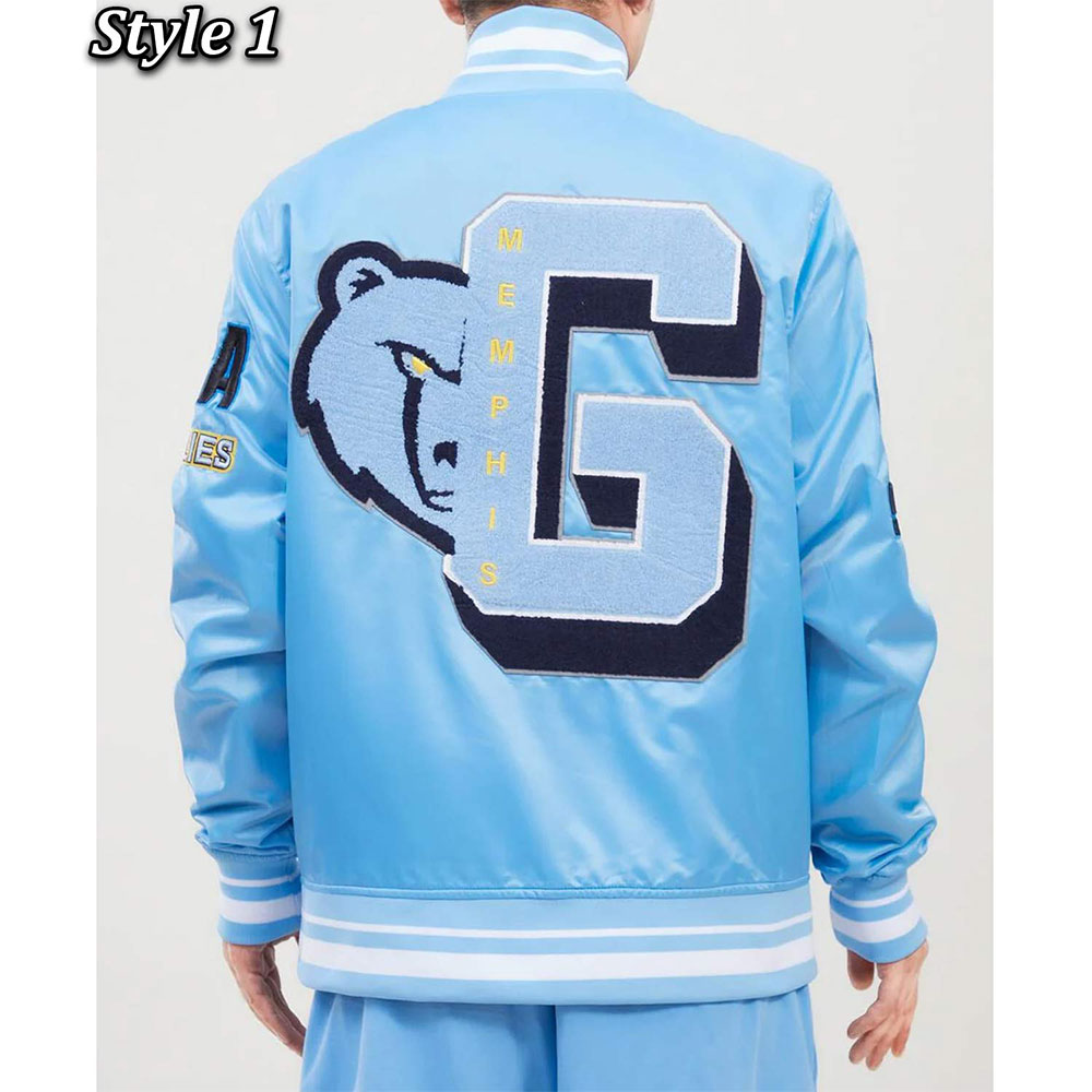 Memphis Grizzlies Mash Up Capsule Blue Jacket - Image 3