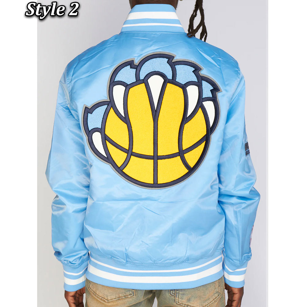 Memphis Grizzlies Mash Up Capsule Blue Jacket - Image 4