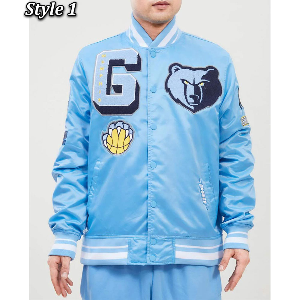 Memphis Grizzlies Mash Up Capsule Blue Jacket
