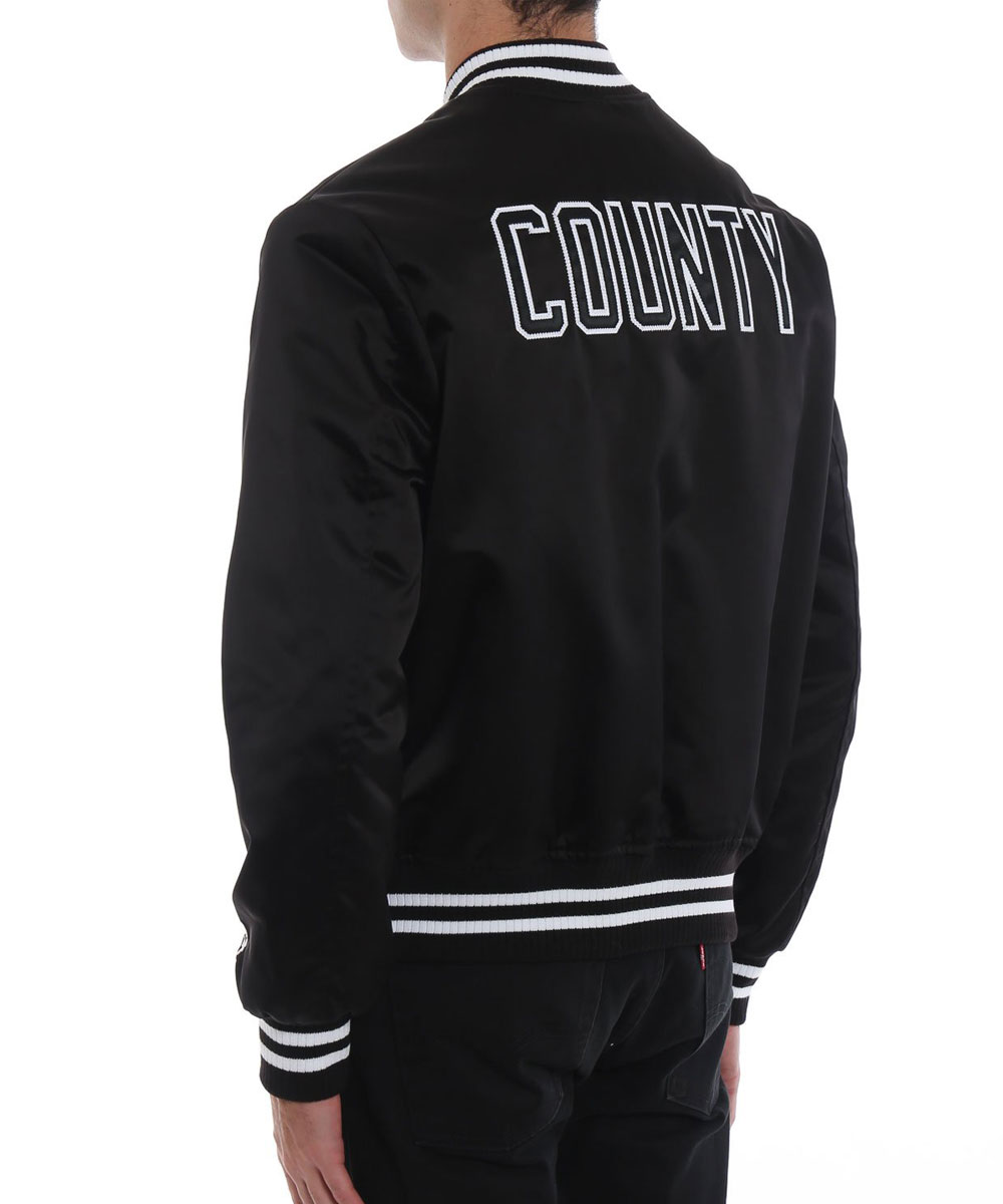 Mens Los Angeles Dodgers County Bomber Jacket - Image 3