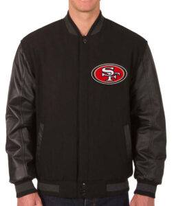 Men's San Francisco Reversible 49ers Varsity Jacket