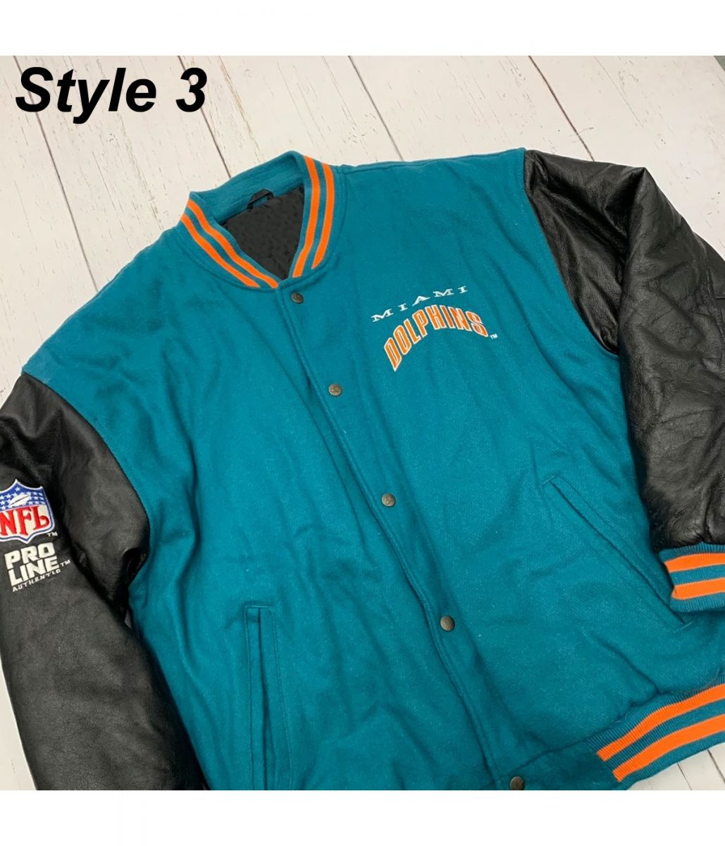Miami Dolphins Letterman Jacket - Image 12