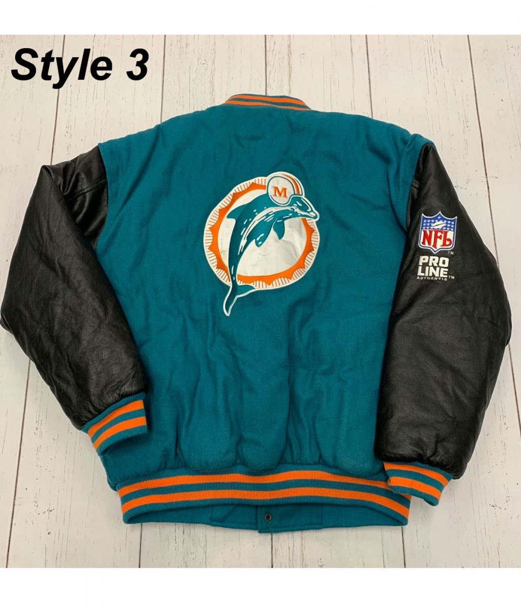 Miami Dolphins Letterman Jacket - Image 9
