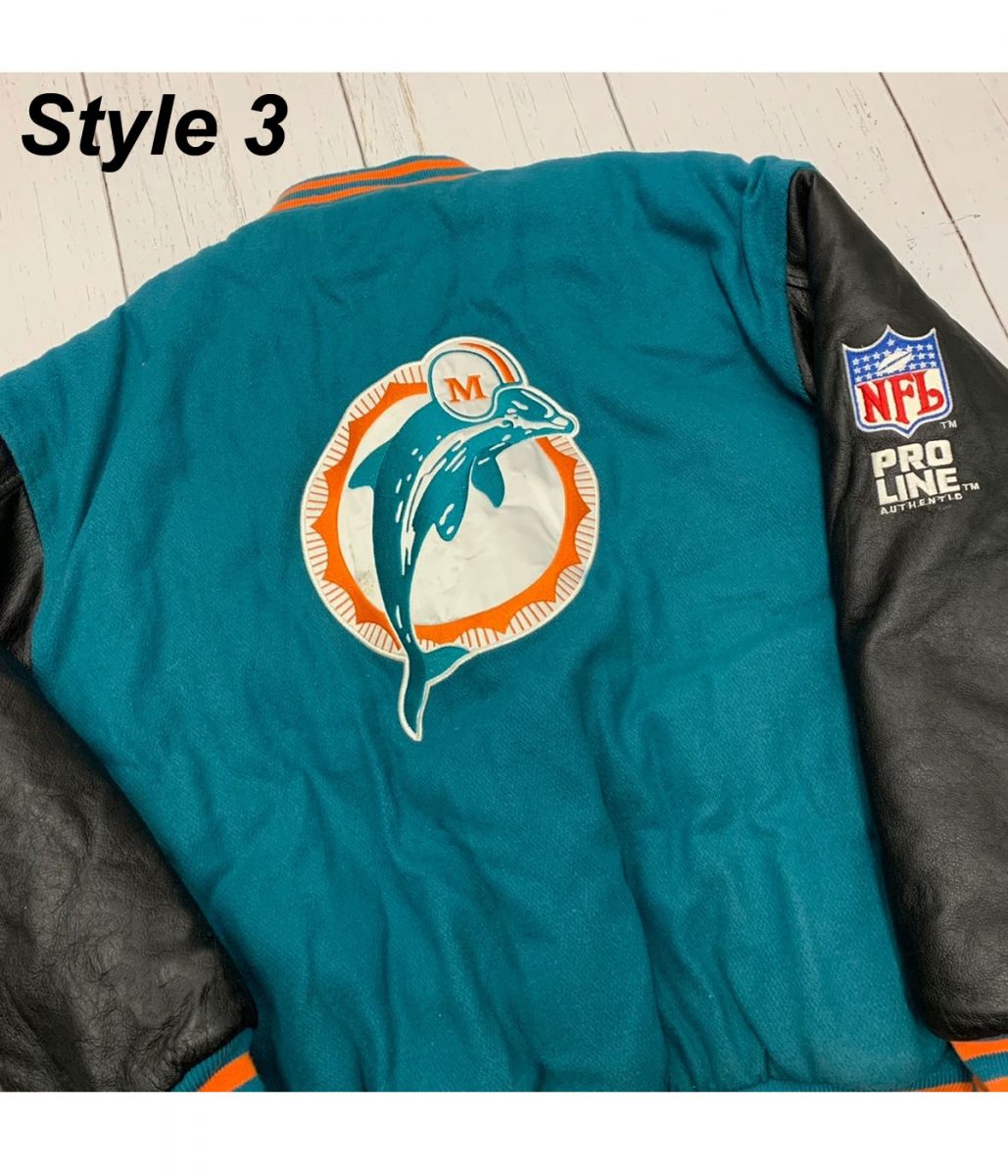 Miami Dolphins Letterman Jacket - Image 13