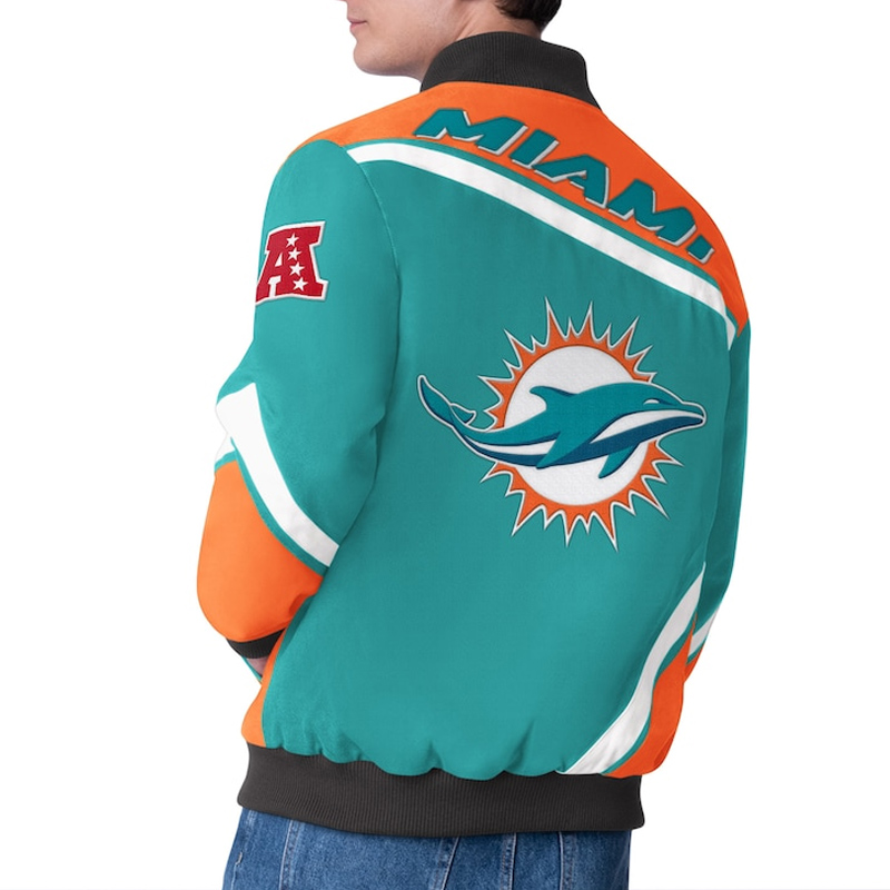 Miami Dolphins Maximum Racing Aqua Jacket - Image 2