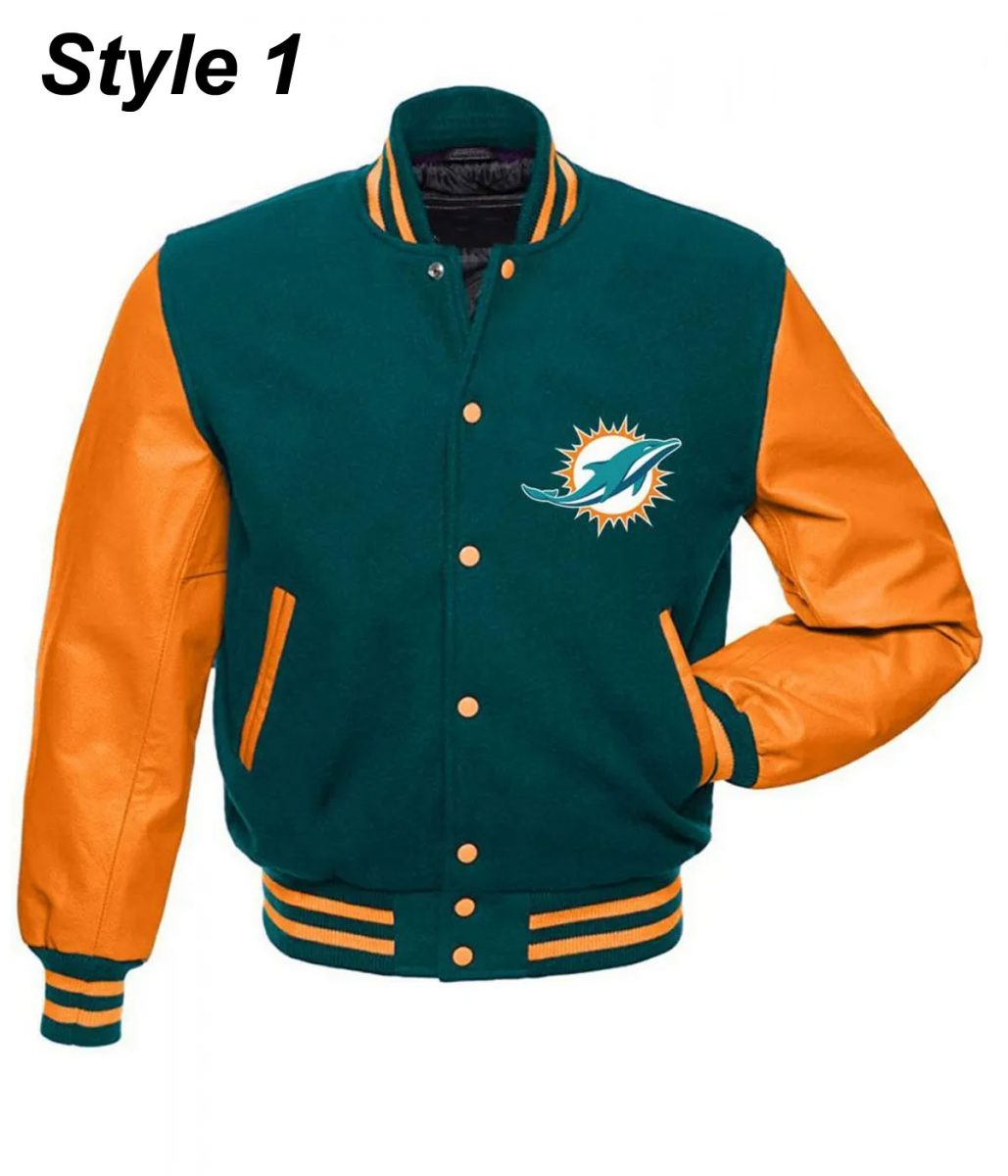 Miami Dolphins Letterman Jacket