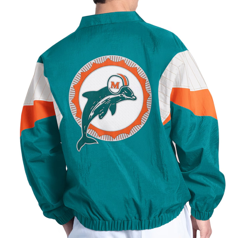 Miami Dolphins Yard Line Aqua Full-Zip Jacket - Image 2
