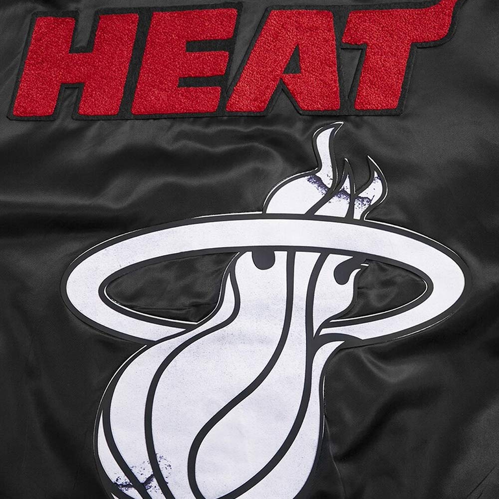 Miami Heat 2023/24 City Edition Black Satin Jacket - Image 4