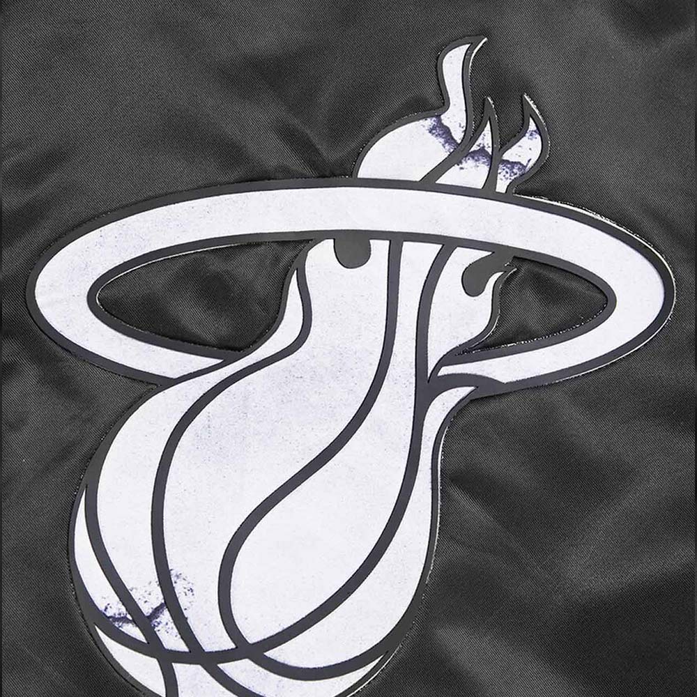 Miami Heat 2023/24 City Edition Black Satin Jacket - Image 5