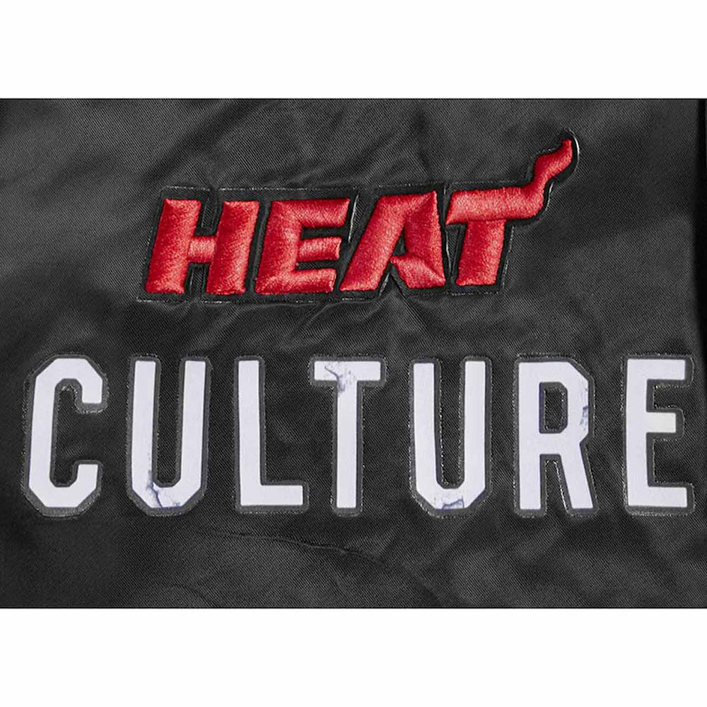 Miami Heat 2023/24 City Edition Black Satin Jacket - Image 7