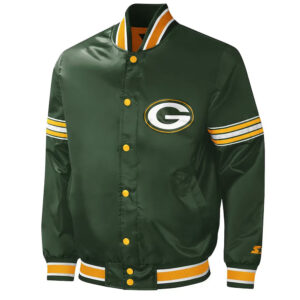 Green Bay Packers Midfield Varsity Satin Jacket