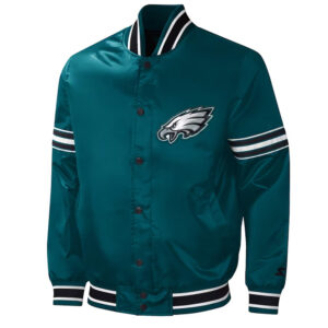 Philadelphia Eagles Midfield Green Satin Jacket