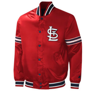 St. Louis Cardinals Midfield Red Satin Jacket