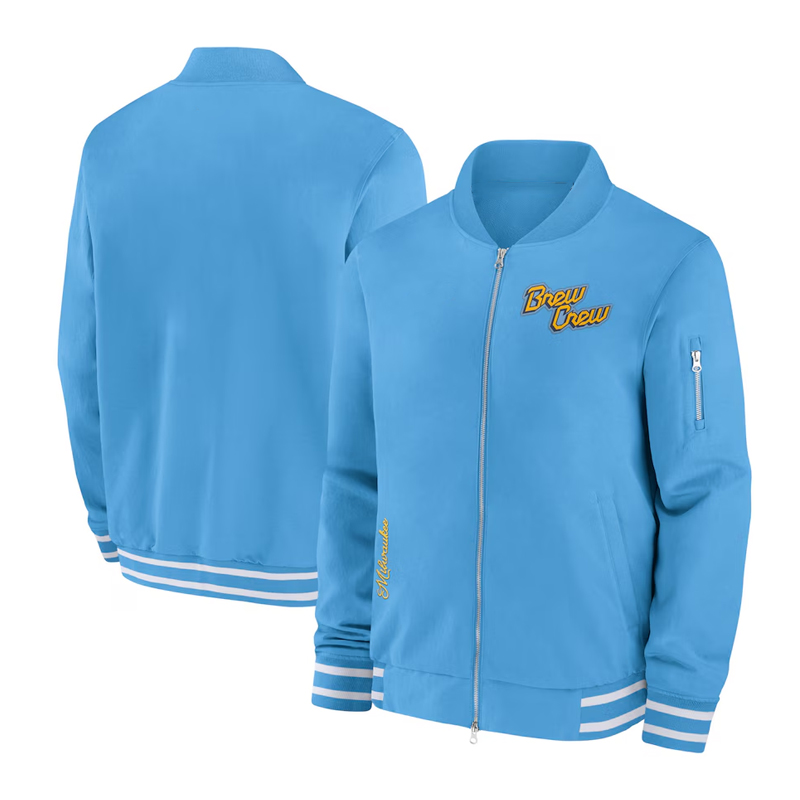 Milwaukee Brewers City Connect Game Time Blue Jacket - Image 3
