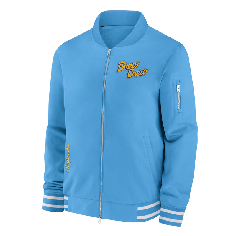 Milwaukee Brewers City Connect Game Time Blue Jacket