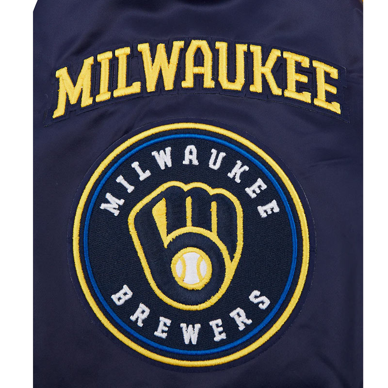 Milwaukee Brewers Mashup Classic Rib Satin Jacket - Image 10