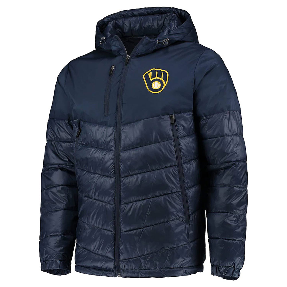 Milwaukee Brewers Storm Puffer Hooded Jacket
