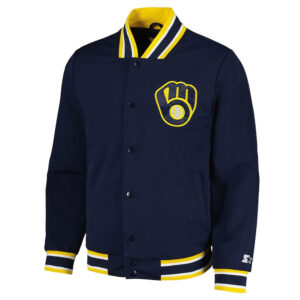 Secret Weapon Milwaukee Brewers Navy Jacket