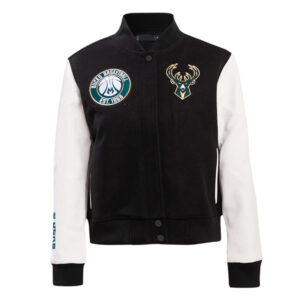 Milwaukee Bucks Classic Varsity Wool/Leather Jacket