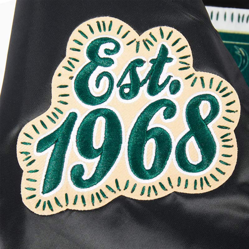 Milwaukee Bucks Diy Pick Stitch Classic Rib Satin Jacket - Image 7